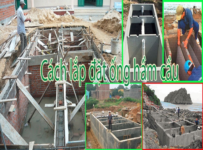 C&aacute;ch đặt &ocirc;ng trong hầm cầu