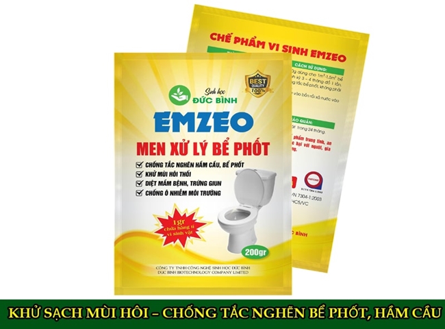 D&ugrave;ng men vi sinh để th&ocirc;ng tắc hầm