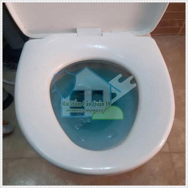 Xử lý bồn cầu bị nghẹt bằng bột thông cống